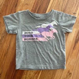 Kids Little DiLascia "Hold Your Horses" T-Shirt Size 12/18 Months